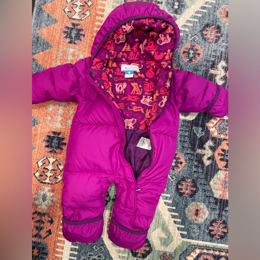 Purple Columbia 6-12 month Snow Suit